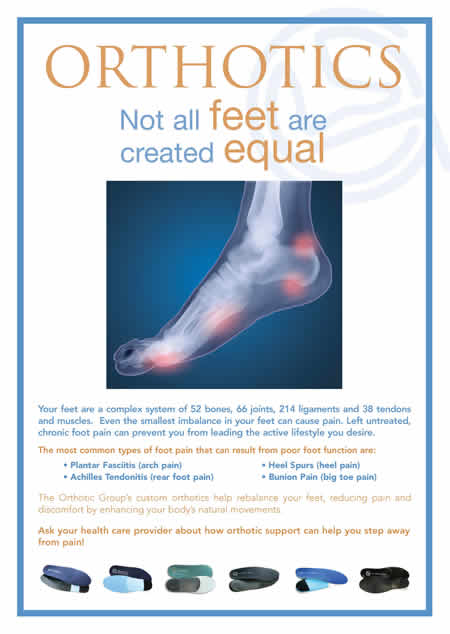 Orthotics - not all feet are created equal