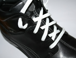 Shoe lacing - heel slippage